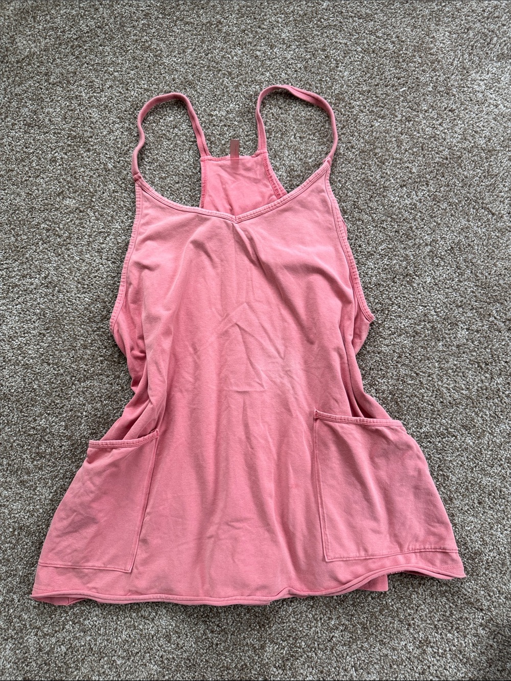 Women's Free People Racerback Romper with Front Pockets